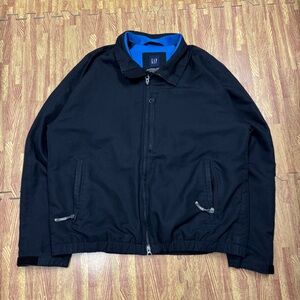 Vintage 2004 GAP Outerwear Division Bomber Jacket Lined Gorpcore Black Size M